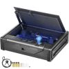 Gun Safe for Pistols, Biometric Gun Safe with Three Quick Access Ways of Fingerprints, Passwords and Keys, Handgun Safe for 2 Pistols for Home