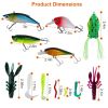 Fishing Accessory Kit Portable Fishing Lures Set for Use Outdoor