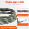 Tree Stand Safety Rope, 9 ft/2.7 M Treestand Lifeline Rope 30KN Breaking Tension, 0.6'' Hunting Safety Line with Prusik Knot