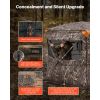 Hunting Blind, 4-5 Person See Through Ground Blinds with Carrying Bag, 360 Degree Portable Camouflage Tent
