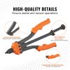 Rivet Nut Tool, 14 in Rivnut Tool Kit with 7 PCS Metric and SAE Mandrels, 70 PCS Assorted Rivet Nuts, 10-24, 1/4-20, M6, 5/16-18, M8, 3/8-16, M10