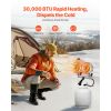 Propane Tank Top Heater, 30000 BTU Rapid Heating 180-Degree Infrared Radiant Tank Top Gas Heater