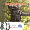 Tree Stand Safety Rope, 9 ft/2.7 M Treestand Lifeline Rope 30KN Breaking Tension, 0.6'' Hunting Safety Line with Prusik Knot