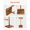 Fishing Rod Holders for 16 Fishing Poles, 360° Rotating Wood Fishing Rods Rack for Garage Organization and Storage, Floor Stand Space-Saving Equipment