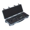 Hard Rifle Case, Lockable Rifle Case with Pre-cut Foams, 40 in Gun Storage with Wheels