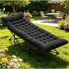 Foldable camping bed with mattress, sturdy and durable folding bed