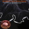 6ft/8ft Radius Fishing Cast Net Bait Trap Easy Throw Heavy Duty Hand Cast Net with Chain Sinker Bottom Spread