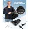 Heated Vest, Men Electric Heating Vest with 16000 mAh Battery Pack, 6 Heating Zones Lightweight Rechargeable Winter-Vest with 3 Levels