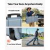 Hard Rifle Case, Lockable Rifle Case with Pre-cut Foams, 40 in Gun Storage with Wheels