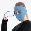 Windproof Face Warm Mask; Winter Ski Breathable Masks Fleece Face Shield Caps With HD Goggles Anti-fog Cycling Balaclava