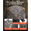 Hunting Blind, 270° See Through Ground Blind, 2-3 Person Pop Up Deer Blind for Hunting with Carrying Bag, Portable Resilient Hunting Tent