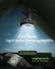 Portable Camping Fan with LED Lantern, 360°Rotation and Clip on for Desk, 4000mAh USB Rechargeable Battery Powered