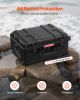 Weatherproof Hard Case, Heavy Duty Protective Dry Box Case with Pre-Cut Foam, Wheels & Retractable Pull Handles for Travel, Hunt, Military, Tactical