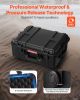 Weatherproof Hard Case, Heavy Duty Protective Dry Box Case with Pre-Cut Foam, Wheels & Retractable Pull Handles for Travel, Hunt, Military, Tactical