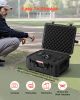 Weatherproof Hard Case, Heavy Duty Protective Dry Box Case with Pre-Cut Foam, Wheels & Retractable Pull Handles for Travel, Hunt, Military, Tactical