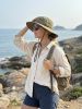 Wide Brim Sun Hat for Men, Outdoor Fishing & Hiking Hat UPF 50+, Boonie Hat with Chin Strap, Quick Dry
