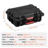 Weatherproof Hard Case, Heavy Duty Protective Dry Box Case with Pre-cut Foam, and Retractable Pull Handles for Travel, Hunting, Military, Tactical